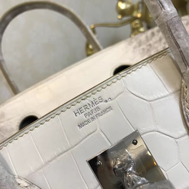 エルメス バーキン30 ヒマラヤ クロコダイル ニロティカスマット シルバー金具