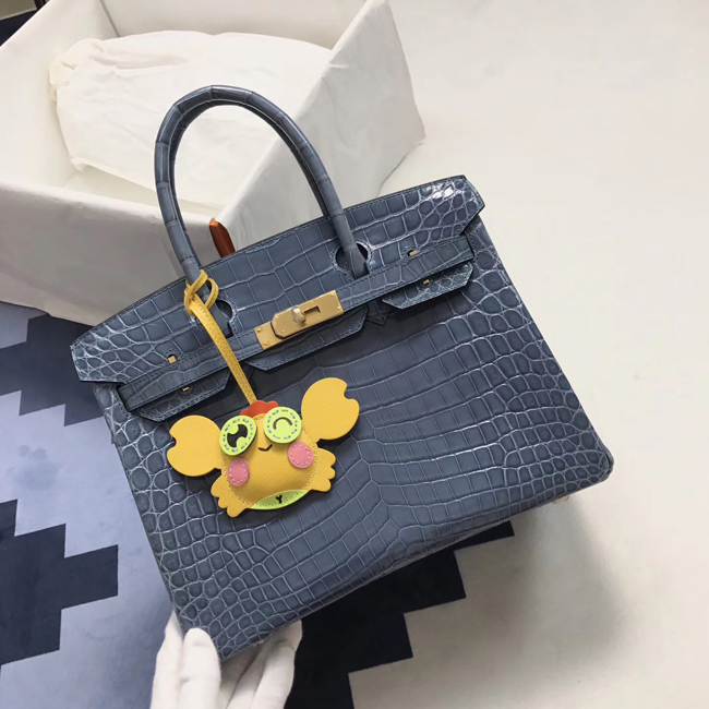 エルメス バーキン30 ブルーオラージュ クロコダイル ニロティカス ゴールド金具