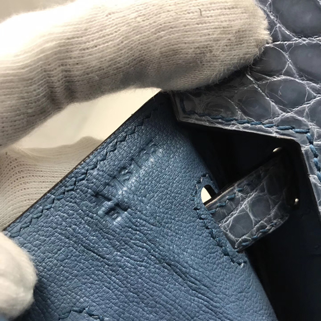 エルメス バーキン30 ブルーオラージュ クロコダイル ニロティカス ゴールド金具