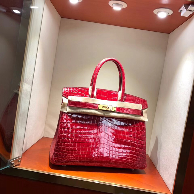 エルメス バーキン30 ブレイズ クロコダイル ニロティカス ゴールド金具
