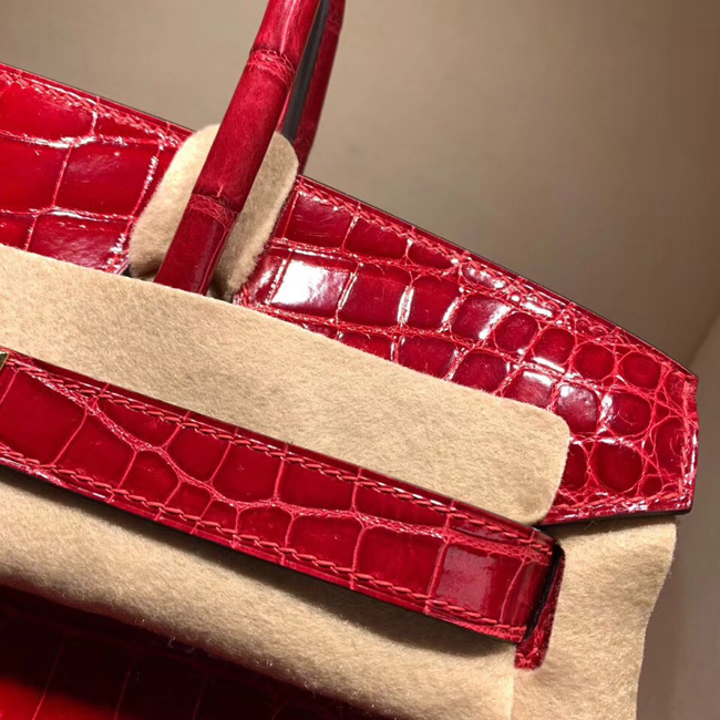 エルメス バーキン30 ブレイズ クロコダイル ニロティカス ゴールド金具