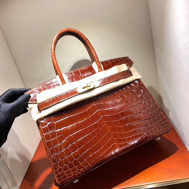 エルメス バーキン30 ミール クロコダイル ニロティカス ゴールド金具
