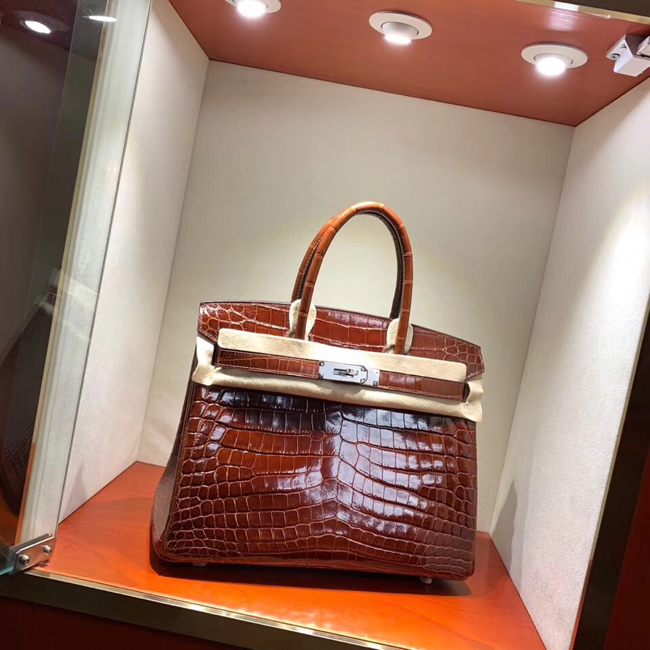 エルメス バーキン30 ミール クロコダイル ニロティカス シルバー金具