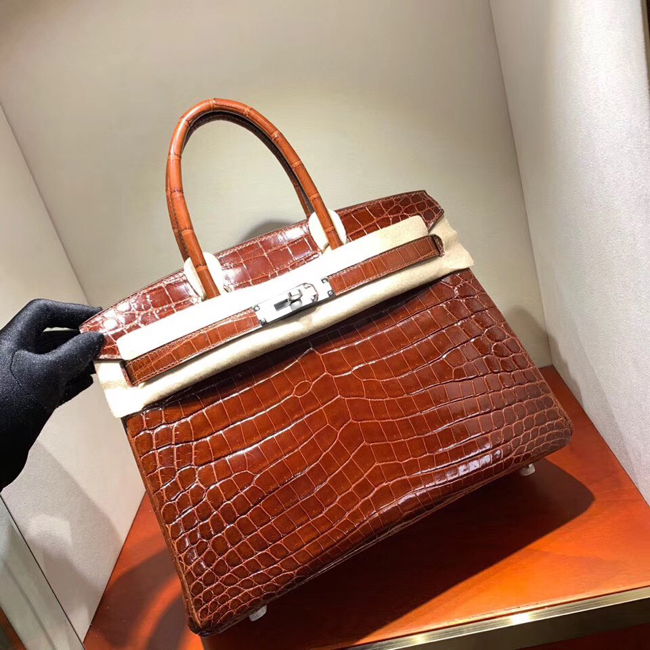 エルメス バーキン30 ミール クロコダイル ニロティカス シルバー金具