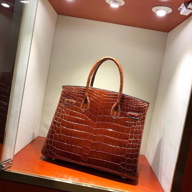 エルメス バーキン30 ミール クロコダイル ニロティカス シルバー金具