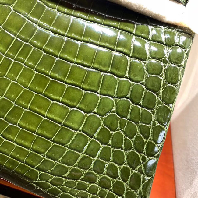 エルメス バーキン30 オリーブグリーン クロコダイル ニロティカス ゴールド金具