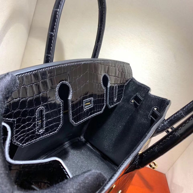 エルメス バーキン30 ブラック クロコダイル ニロティカス ゴールド金具