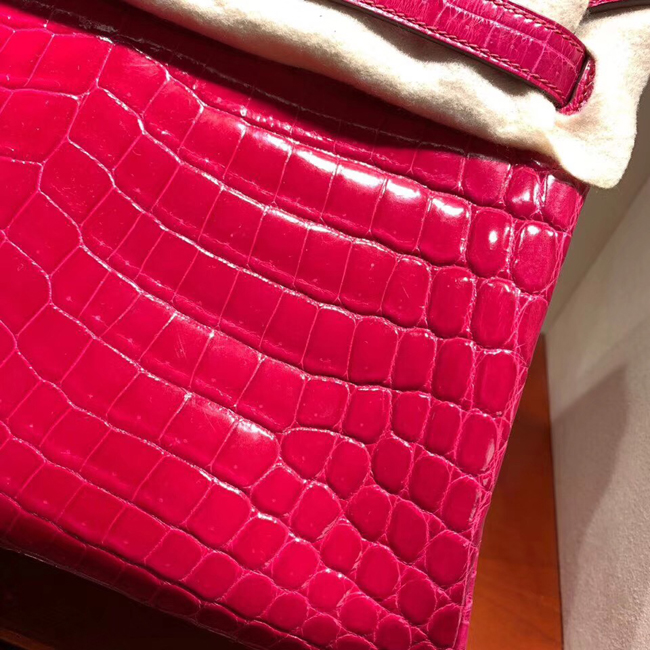 エルメス バーキン30 フューシャピンク クロコダイル ニロティカス ゴールド金具