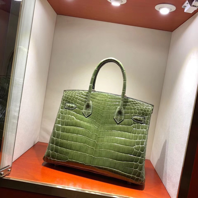 エルメス バーキン30 カノピ クロコダイル ニロティカス シルバー金具