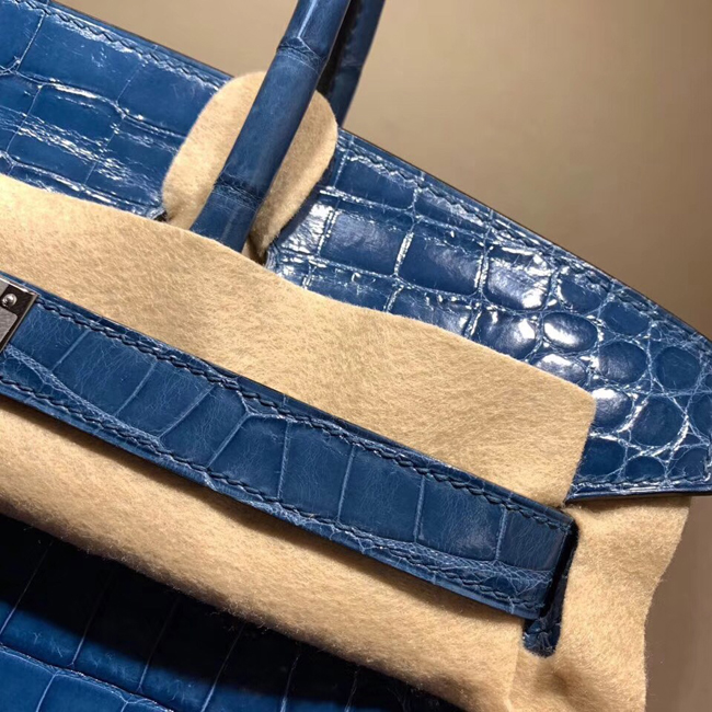 エルメス バーキン30 ミコノス クロコダイル ニロティカス シルバー金具