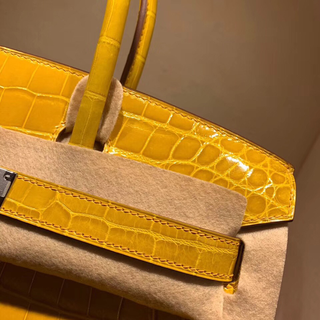 エルメス バーキン30 ミモザ クロコダイル ニロティカス シルバー金具