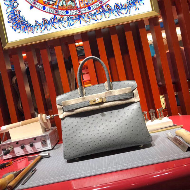 エルメス バーキン30 エタン オーストリッチ ゴールド金具