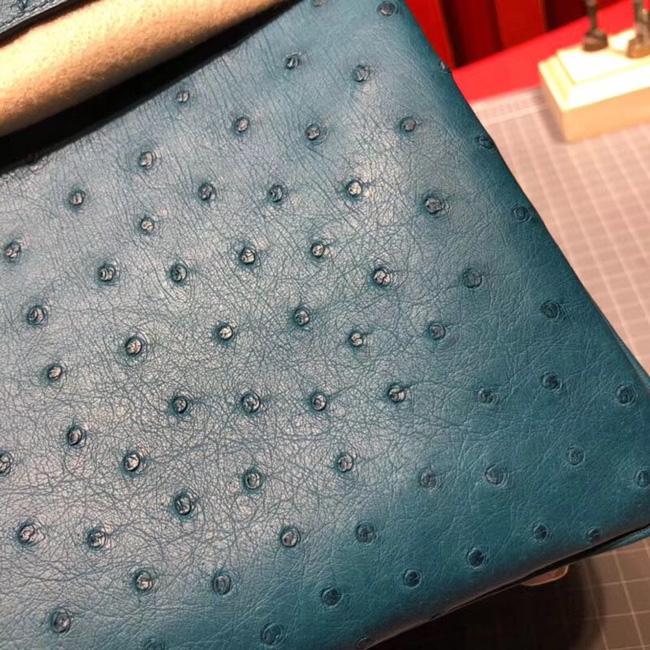エルメス バーキン30 ブルータラサ オーストリッチ ゴールド金具