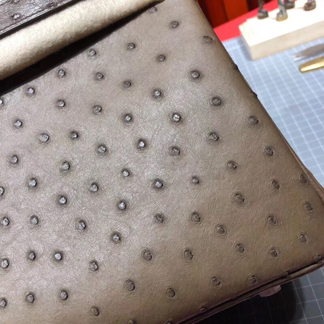 エルメス バーキン30 ショコラ オーストリッチ シルバー金具