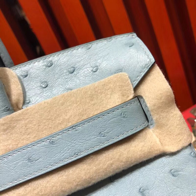 エルメス バーキン30 グリムエット オーストリッチ シルバー金具