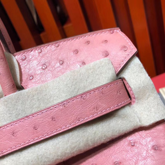 エルメス バーキン30 ローズコンフェッティ オーストリッチ シルバー金具