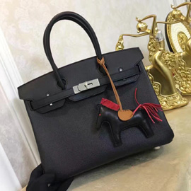 エルメス バーキン30 クロ ヴォーエプソン シルバー金具