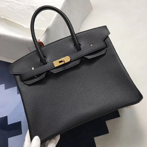 エルメス バーキン30 ブラック トゴ ゴールド金具
