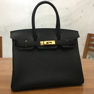エルメス バーキン30 ブラック トゴ ゴールド金具