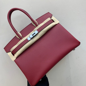エルメス バーキン30 ルビー ヴォーエプソン シルバー金具