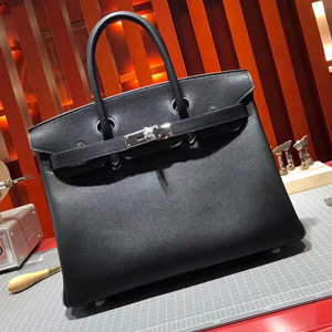エルメス バーキン30 ブラック スイフト シルバー金具