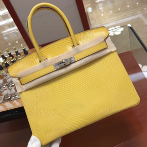 エルメス バーキン30 ソレイユ リザード シルバー金具