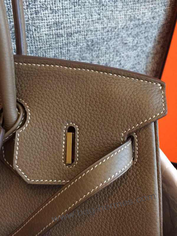 エルメス バーキン35 エトゥープ トゴ ゴールド金具