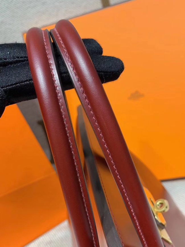 エルメス バーキン35 ルージュアッシュ ボックスカーフ ゴールド金具