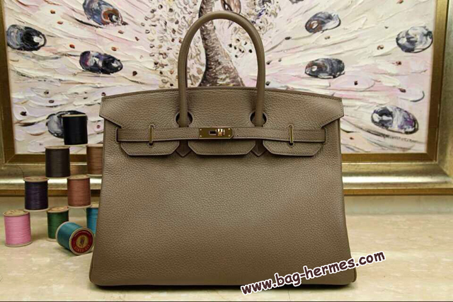 エルメス バーキン35 トゥルティエールグレー トゴ ゴールド金具