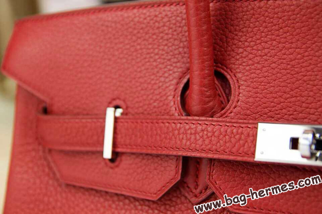 エルメス バーキン35 ルビー トゴ シルバー金具