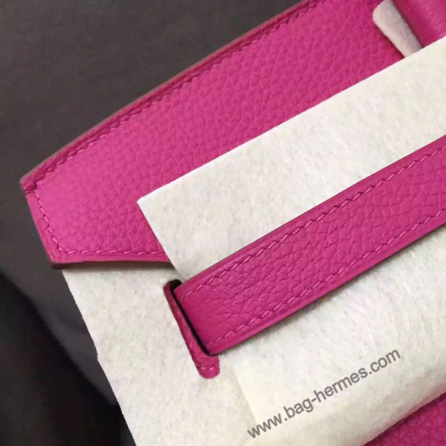 エルメス バーキン35 ローズショッキング トゴ シルバー金具