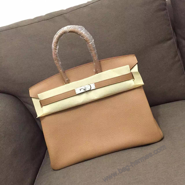 エルメス バーキン35 ナチュラルサブレ トゴ シルバー金具