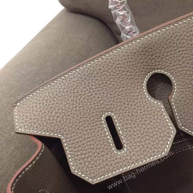 エルメス バーキン35 エトゥープ トゴ シルバー金具