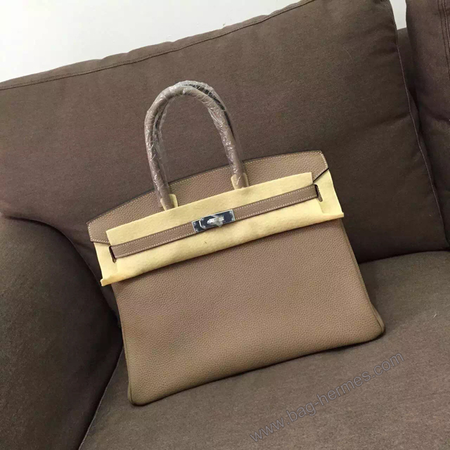 エルメス バーキン35 トゥルティ―ルグレー トゴ シルバー金具