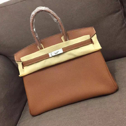 エルメス バーキン35 マロンドインディ トゴ シルバー金具