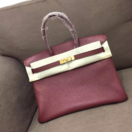 エルメス バーキン35 ルージュアッシュ　トゴ ゴールド金具