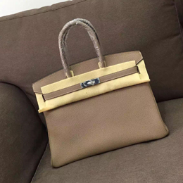 エルメス バーキン35 トゥルティ―ルグレー トゴ シルバー金具