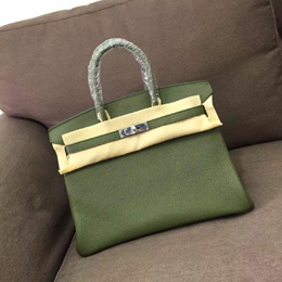 エルメス バーキン35 ヴェールアングレ トゴ シルバー金具