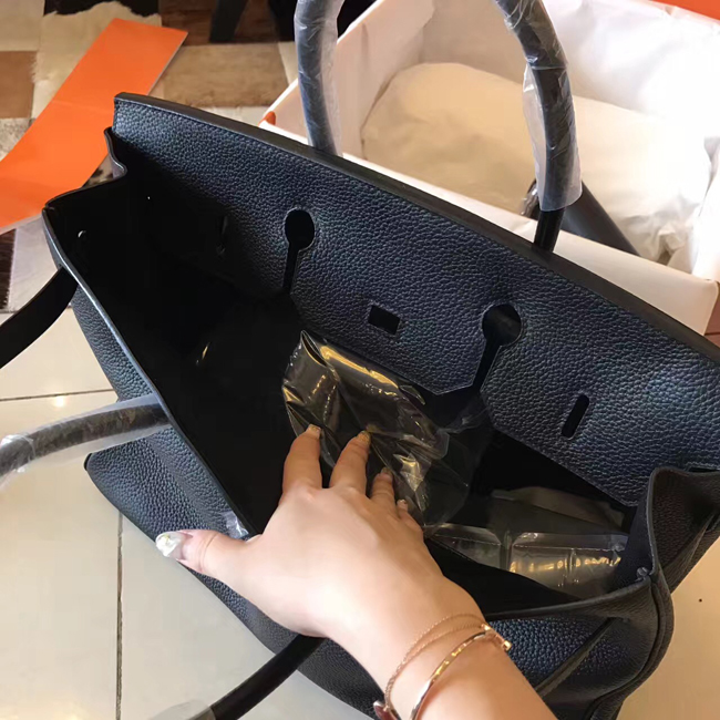エルメス バーキン40 ブラック トゴ シルバー金具