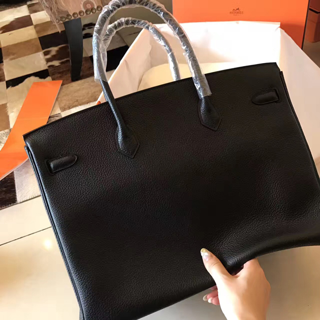 エルメス バーキン40 ブラック トゴ シルバー金具