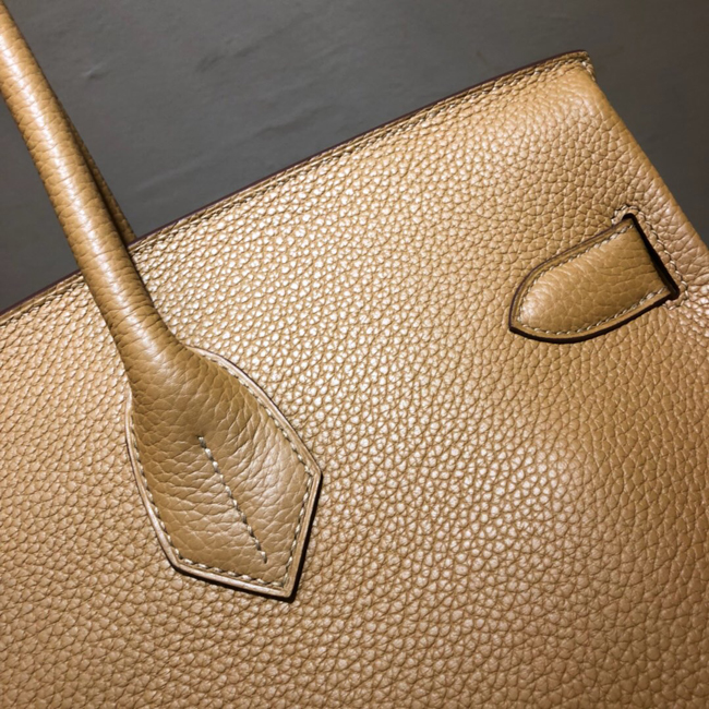 エルメス ショルダーバーキン タバックキャメル トリヨンクレマンス シルバー金具