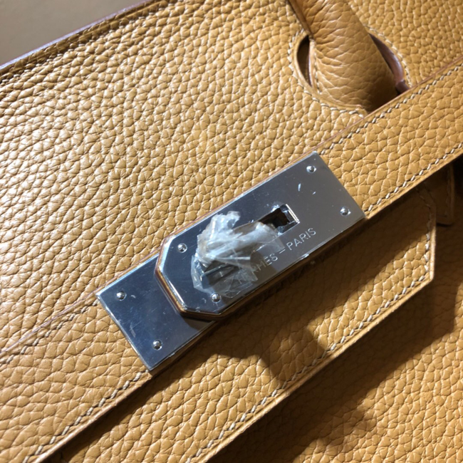 エルメス ショルダーバーキン タバックキャメル トリヨンクレマンス シルバー金具