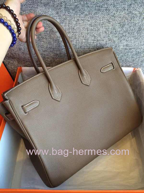 エルメス バーキン40 エトゥープ トゴ ゴールド金具