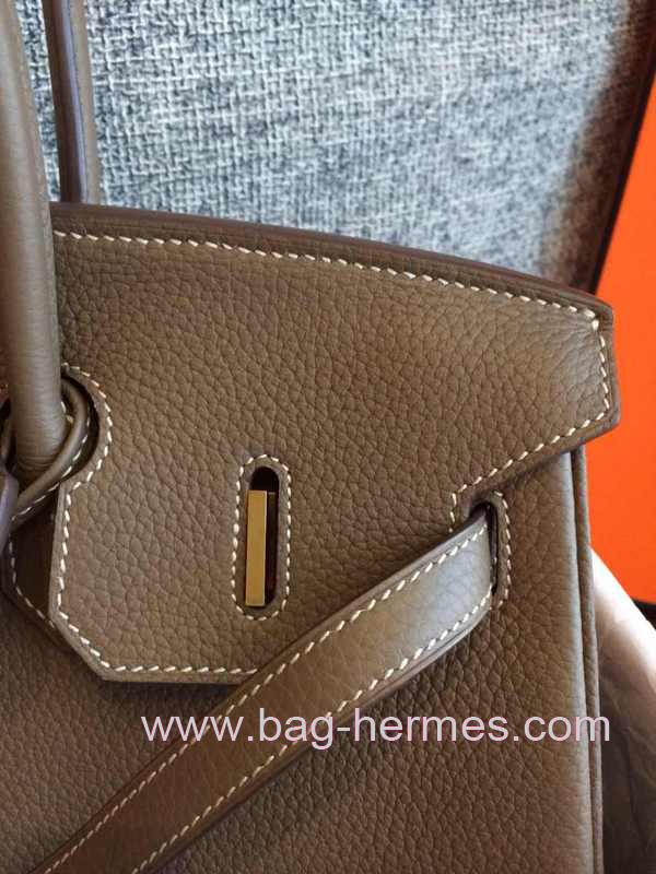 エルメス バーキン40 エトゥープ トゴ ゴールド金具