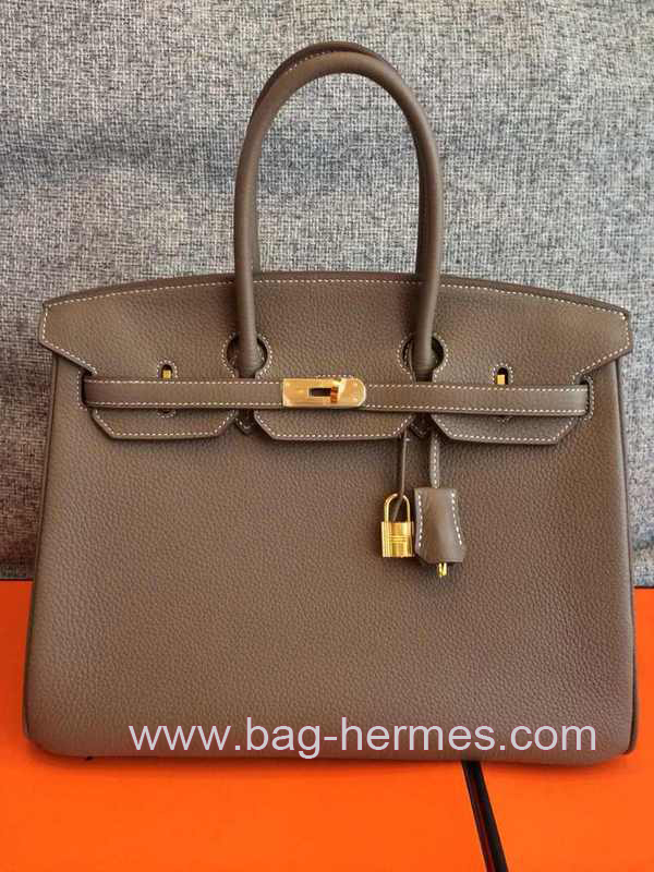 エルメス バーキン40 エトゥープ トゴ ゴールド金具