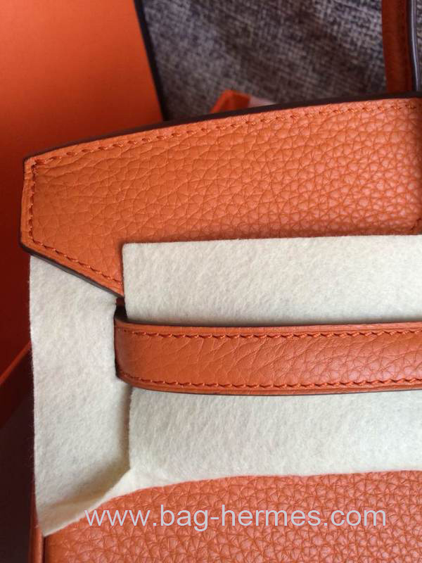 エルメス バーキン40 オレンジ トゴ ゴールド金具