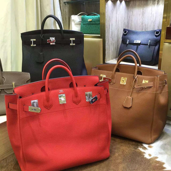 エルメス バーキン50 レッド トゴ シルバー金具