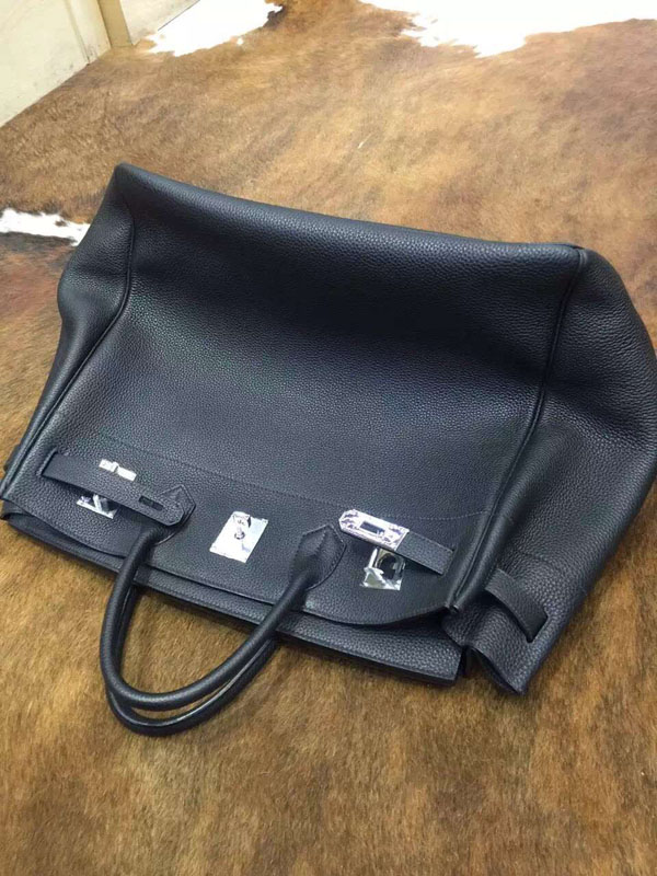 エルメス バーキン50 ブラック トゴ シルバー金具