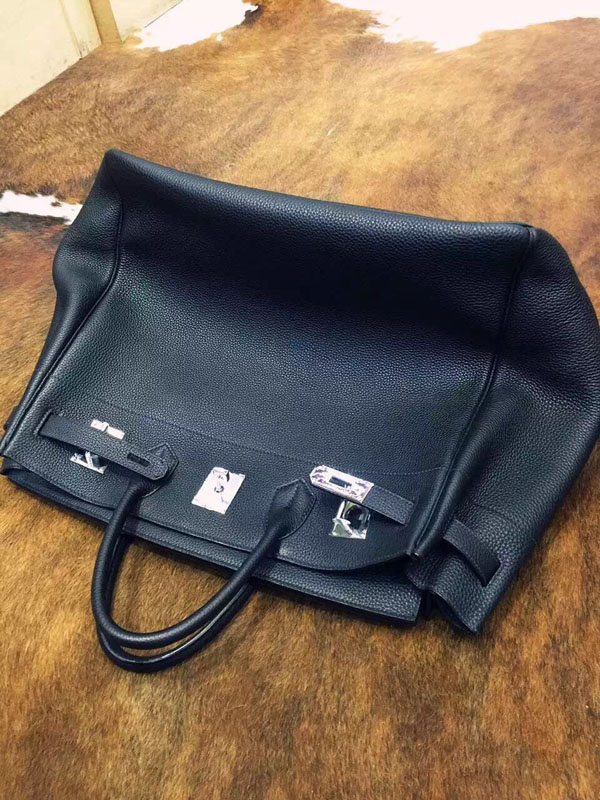 エルメス バーキン50 ブラック トゴ シルバー金具