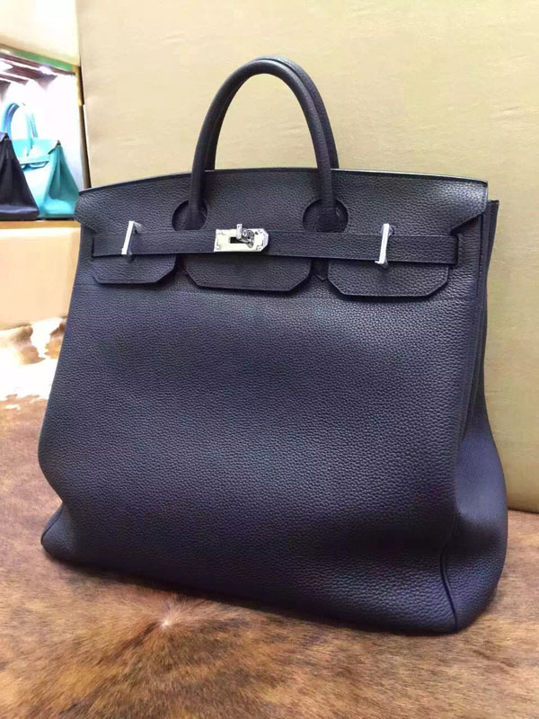 エルメス バーキン50 ブラック トゴ シルバー金具